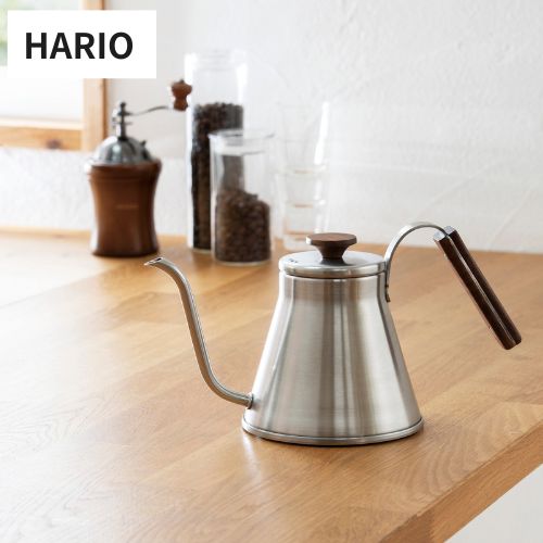 【メーカー取り寄せ】V60 ドリップケトル・ウッド 【HARIO ハリオ】 コーヒー ケトル 800ml ドリップ ハンドドリップ コーヒーサーバー 抽出 便利 キッチン お家時間 ひとり暮らし シンプル ステンレス くるみ
