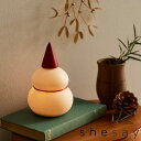 半磁器のLEDライト 雪だるま【志成販売】鏡餅 お正月 お餅 季節 シーズン クリスマス 飾り 玄関 リビング 棚 明かり 装飾 間接照明 シーズン オブジェ インテリア 雪だるま 年始 年明け shesay(z)