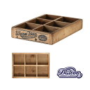 【メーカー取り寄せ】6 PARTITION WOODEN BOX【ダルトン DULTON】 ch11-h417nt 6 パーテーション ウッデンボックス 木箱 整理 収納 引出し アンティーク パイン 木製 ナチュラル 自然 ディスプレイ ウッド カントリー アクセサリー 小分け