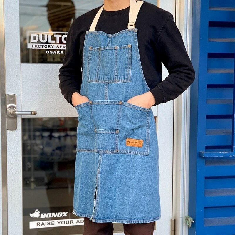 【メーカー取り寄せ】MW WORK APRON【ダルトン DULTON】 ワークエプロン キッチン 料理 クッキング 店舗 ガーデン アウトドア 料理教室 デニム