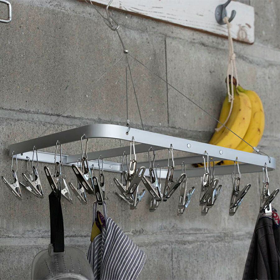 Rakuten - 【メーカー取り寄せ】ピンチハンガー【ダルトン DULTON】PINCH HANGER ステンレス タオル コンパクト おしゃれ 物干し 洗濯ばさみ 洗濯用品 部屋干し 室内干し 洗濯グッズ インテリア