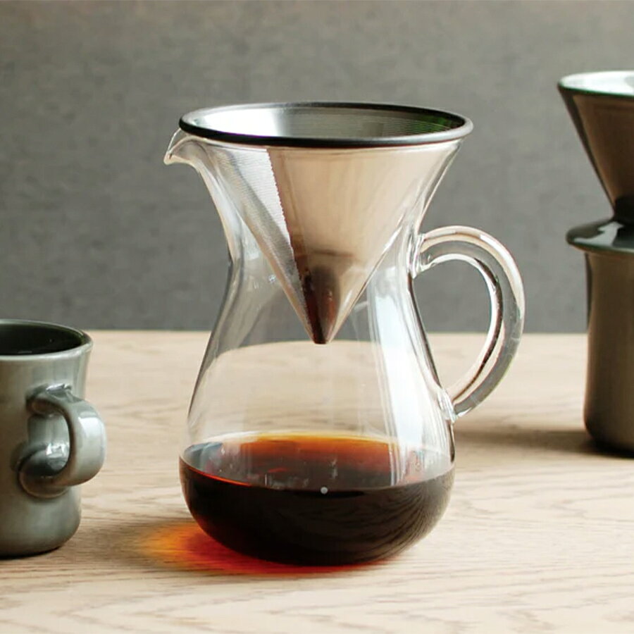 KINTO キントー コーヒーカラフェセット 4cups ステンレス スターターキット おしゃれ フィルターレス ステンレスフィルター ペーパーレス ドリッパー コーヒーサーバー 紙フィルター不要 耐熱ガラス 食洗機対応 ハンドドリップ 珈琲 キャンプ カフェ(z) westream-10008990 WESTREAM(ウエストリーム) サンプル画像2