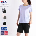 FILA ウェア 注目 フィラ tシャツ ショートパンツ 上下二点セット ジャージ 吸水速乾 UVカット ヨガ トレーニング ランニング ドライスポーツウェア上...