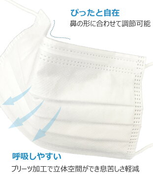 不織布マスク 30枚 小さめ 送料無料 在庫あり 個別包装 楽天 サージカルマスク 医療用と同素材 3層構造 高密度フィルター ウイルス99%カット 白 ホワイト ウイルス対策 PM2.5 使い捨てマスク 小さめサイズ 小顔向け 使い捨て 花粉症 ほこり