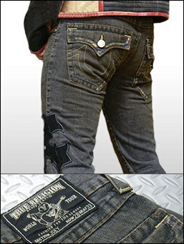 KING BABY & TRUE RELIGION Custom Denim @JOEY-Cross(M.V) トゥルーレリジョン 　シルバー　カスタムデニム 【smtb-KD】 【RCP】20P19Dec15