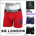 BB LONDON(ビービーロンドン) Boxer @Icon Empireベーシック-3color 下着 アンダーウェア ボクサーブリーフ　ボクサーパンツ 前閉じ【RCP】【\1,540】