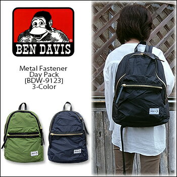 ベンデイビス リュック BEN DAVIS(ベンデーヴィス) METAL FASTENER DAYPACK [BDW-9123] 3-Colorバックパック リュック　メンズ　レディス 【RCP】【￥7,480】