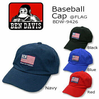 BEN DAVIS(xf[BX) BASEBALL CAP @FLAG [BDW-9426] 4-Color싅X Rbg x[X{[Lbv Xq jp RCP 