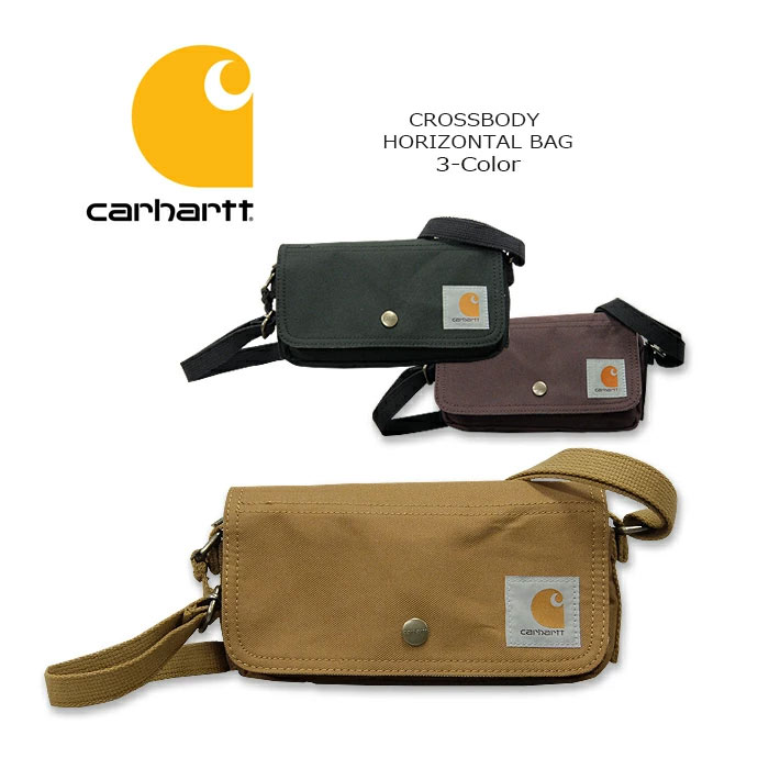 Carhartt(カーハート) CROSSBODY HORIZONTAL BAG@3color[CB0376] ボディバッグ ミリタリー サコッシュBag Bo...