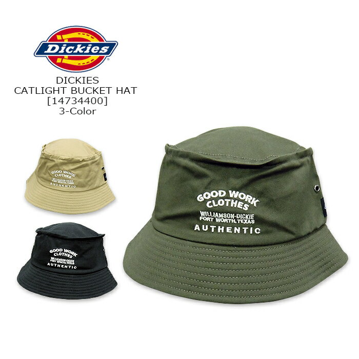 DICKIES(ディッキーズ) CATLIGHT BUCKET HAT[14734400]3-Color バケットハット ポークパイ　ロゴ メンズ レディース UVカット 抗菌 消臭Catlight【\3,850】【smtb-kd】【RCP】