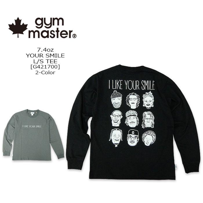 Rakuten - gym master(ジムマスター) 7.4oz YOUR SMILEロンTee [G421700]クルー 長袖 プリント アウトドアメンズ レディス【\5,390】【RCP】