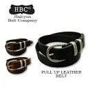 HALCYON BELT COMPANY(ハルシオンベルトカンパニー) PULL UP LEATHER BELT [HBC-2] プルアップレザー 革 ベルト 本革 レザー 30mm イギリス製 England【\13,500】【smtb-kd】【RCP】