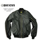 HOUSTON(ヒューストン) SHEEP LEATHER MA-1 JACKET[8191] レザー 羊 ミリタリー アメカジ メンズ アウター　 【￥43,780】フライトジャケット【smtb-kd】【RCP】