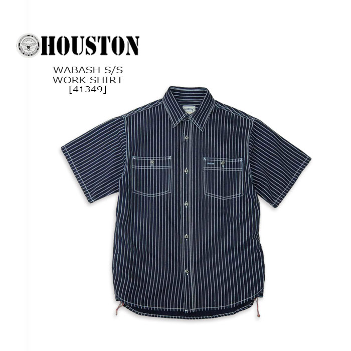 Rakuten - HOUSTON(ヒューストン) WABASH S/S WORK SHIRT[41349]ウォバッシュ 半袖 ワークシャツ メンズ アメカジ カジュアルシャツ 【￥7,590】【RCP】