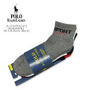 ラルフローレン 靴下 メンズ Polo Ralph Lauren(ポロ ラルフローレン)-Men's- Quarter Sock 3-Pack[824282PK] メンズ ソックス 靴下 3枚組 クオーター 【RCP】