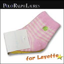 Polo Ralph Lauren(ポロ ラルフローレン)-Layette Girl- Gingham/Flower/Stripe 3-Pack Crew[G41033LPK] 新生児 6ヶ月 子供用 ソックス 靴下 3枚組 女の子 【RCP】