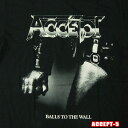 ROCK TEE ACCEPT-5 アクセプト BALLS TO THE WALL ロックTシャツ/バンドTシャツ 【smtb-kd】【RCP】英国/米国のオフィシャルライセンス