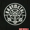 ROCK TEE BABY METAL-3 ベビーメタル Pentagram ロックTシャツ バンドTシャツ ROCK T バンT【smtb-kd】【RCP】英国/米国のオフィシャルライセンス