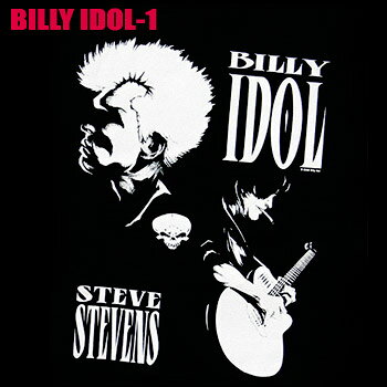ROCK TEE BILLY IDOL-1[ビリー アイドル]英国/米国のオフィシャルライセンス ロックTシャツ/バンドTシャツ