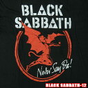 ROCK TEEBLACK SABBATH-12 Archangel Never Say Die ロックTシャツ/バンドTシャツ 英国/米国のオフィシャルライセンス