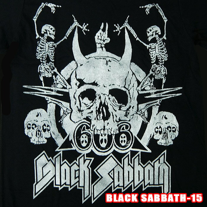 ROCK TEEBLACK SABBATH-15 DANCING SKELETONS ロックTシャツ/バンドTシャツ 英国/米国のオフィシャルライセンス