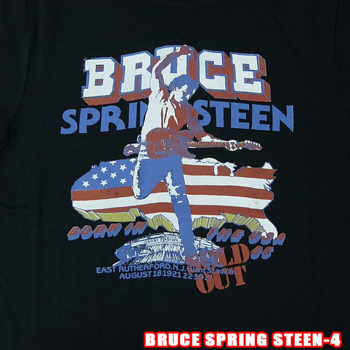 ROCK TEE Bruce Springsteen-4 英国/米国のオフィシャルライセンス ロックTシャツ バンドTシャツ ROCK T バンT Born In The USA