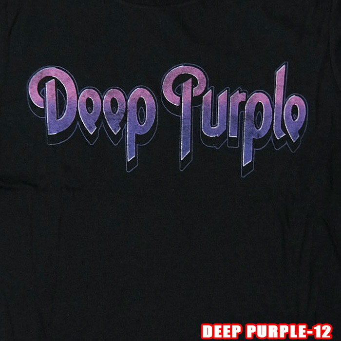 ROCK TEE DEEP PURPLE-12[�f�B�[�v�p�[�v��] VINTAGE LOGO ���b�NT�V���c �o���hT�V���c  RCP �p�� �č��̃I�t�B�V�������C�Z���X