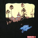 ROCK TEE Eagles-1  Hotel california ロックTシャツ バンドTシャツ ROCK T バンT 英国/米国のオフィシャルライセンス