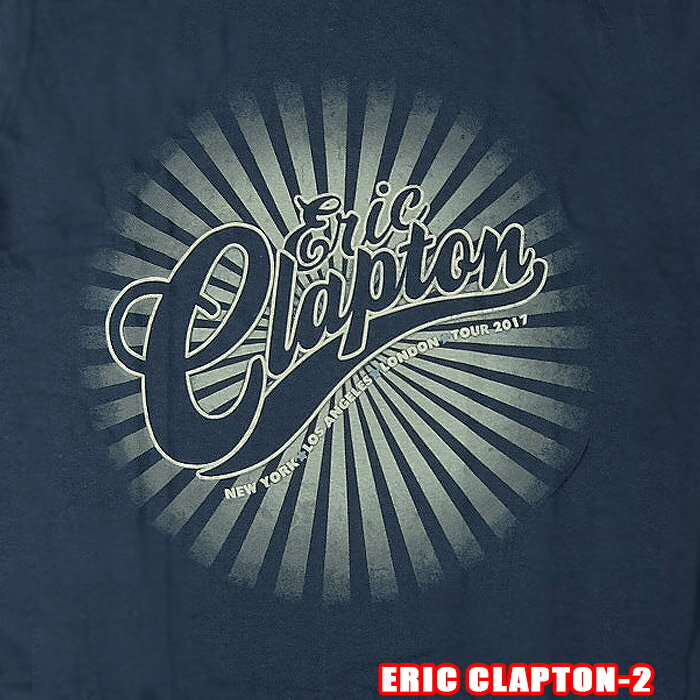 ROCK TEE Eric Clapton-2  （ロックTシャツ/バンドTシャツ) LOGO RAYS英国/米国のオフィシャルライセンス