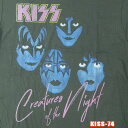 ROCK TEE KISS-74 キッス Creatures Of The Night ロックTシャツ バンドTシャツ ROCK T バンT【smtb-kd】【RCP】英国/米国のオフィシャルライセンス