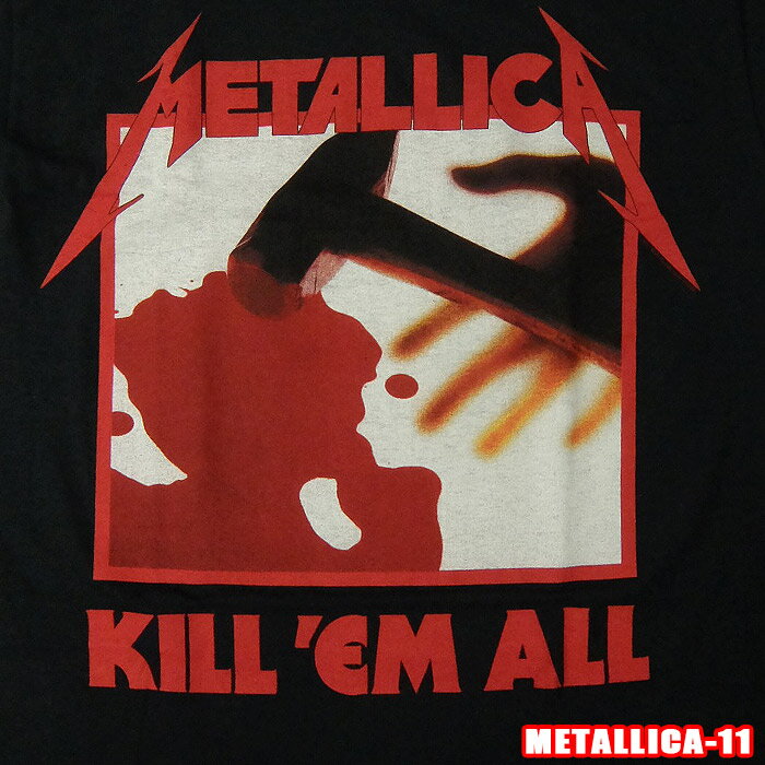ROCK TEE METALLICA-11 KILL EM ALL TRACKS ロックTシャツ バンドTシャツ ROCK T バンT 英国/米国のオフィシャルライセンス 