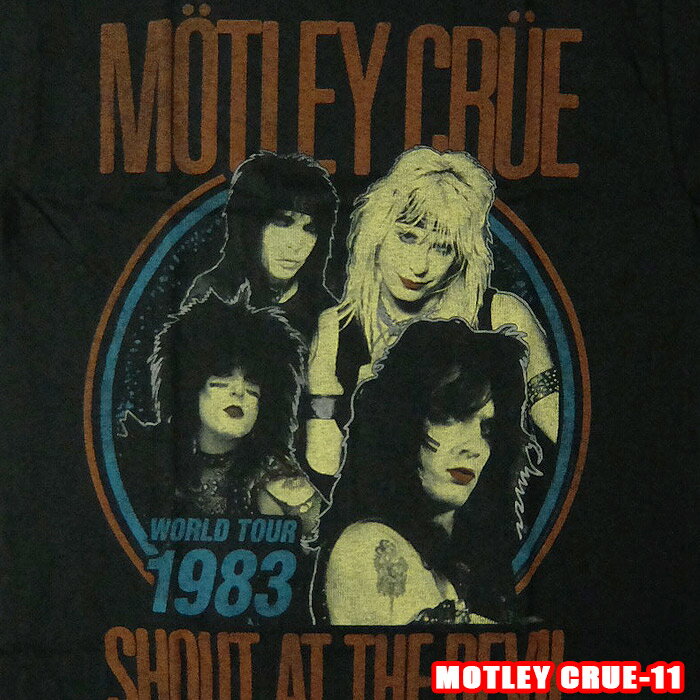 Rakuten - ROCK TEE MOTLEY CRUE-11[モトリークルー] VINTAGE 83 SHOUT PHOTO ロックTシャツ/バンドTシャツ 【smtb-kd】【RCP】英国/米国のオフィシャルライセンス