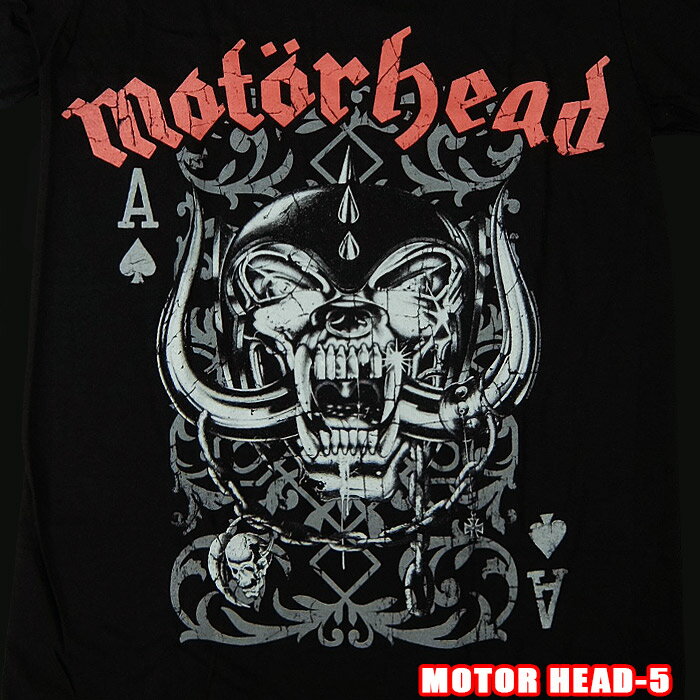Rakuten - ROCK TEE MOTORHEAD-5[モーターヘッド] PLAYING CARD ロックTシャツ バンドTシャツ ROCK T バンT 【RCP】英国/米国のオフィシャルライセンス