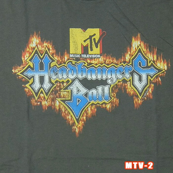 楽天WEST WAVEMOVIE & TV TEE MTV-2[エムティービー]MTV Head Bangers Fire Logoミュージックテレビジョン 英国/米国のオフィシャルライセンスTEE ロックTシャツ/バンドTシャツ Music television【smtb-kd】【RCP】