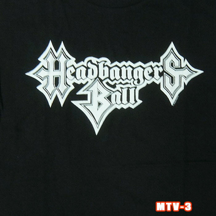 楽天WEST WAVEMOVIE & TV TEE MTV-3[エムティービー]Headbangers Ballミュージックテレビジョン 英国/米国のオフィシャルライセンスTEE ロックTシャツ/バンドTシャツ Music television【smtb-kd】【RCP】