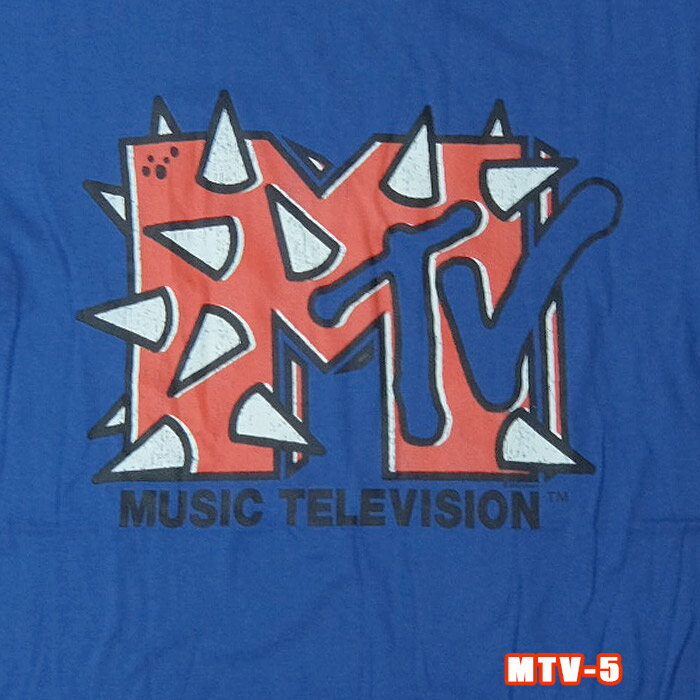 楽天WEST WAVEMOVIE & TV TEE MTV-5[エムティービー]SPIKYミュージックテレビジョン 英国/米国のオフィシャルライセンスTEE ロックTシャツ/バンドTシャツ Music television【smtb-kd】【RCP】