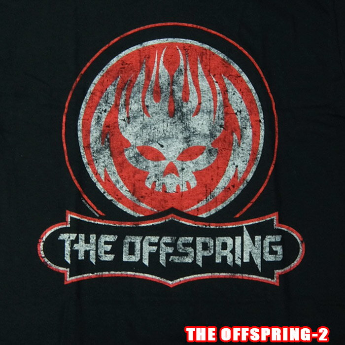 ROCK TEE OFF SPRING-2[オフスプリング] Distressed Skull ロックTシャツ バンドTシャツ ROCK T バンT ..