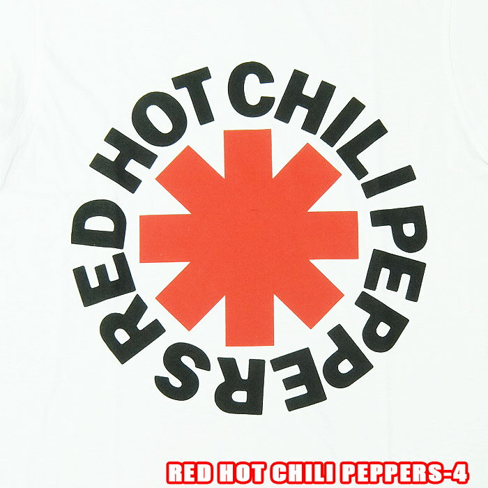 ROCK TEE RED HOT CHILI PEPPERS-4 Red Asterisk ロックTシャツ バンドTシャツ ROCK T バンT英国/米国のオフィシャルライセンス