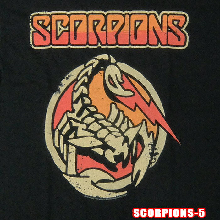 ROCK TEE SCORPIONS-5[スコーピオンズ] SCORPION LOGO ロックTシャツ バンドTシャツ ROCK T バンT【smtb-kd】【RCP】英国/米国のオフィシャルライセンス