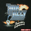 ROCK TEE THIN LIZZY-5 シン リジィ THUNDER AND LIGHNING ロックTシャツ/バンドTシャツ 【smtb-kd】【RCP】英国/米国のオフィシャルライセンス