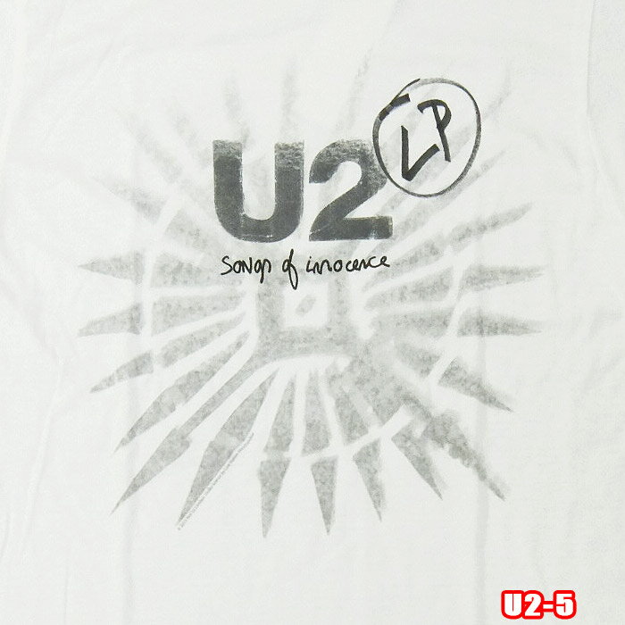 ROCK TEE U2-5 SONG OF INNOCENCEロックTシャツ バンドTシャツ ROCK T バンT英国/米国のオフィシャルライセンス