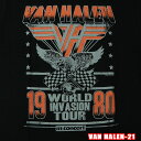 ROCK TEE VAN HALEN-21[@wC] Invasion Tour '80 bNTVc ohTVc ROCK T oTysmtb-kdzyRCPzp/č̃ItBVCZX