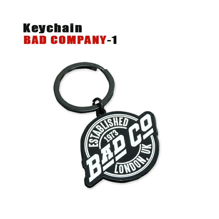 ROCK KEY CHAIN BAD COMPANY-1[バッドカンパニー] LOGO ロゴ キーチェーン キーホルダー メタルロックTシャツ/バンドTシャツ 【RCP】