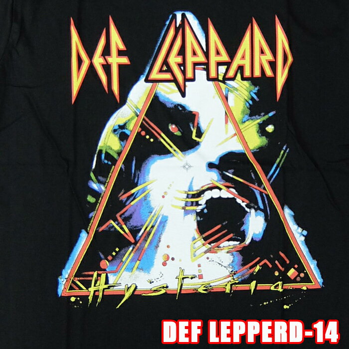 Rakuten - ROCK TEE DEF LEPARD-14[デフレパード] HYSTERIA英国/米国のオフィシャルライセンス ロックTシャツ バンドTシャツ バンT
