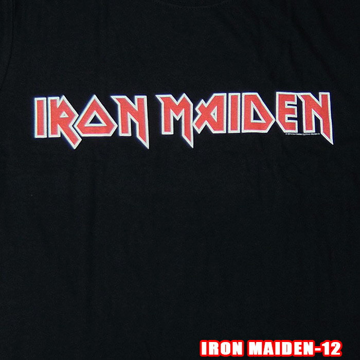 Rakuten - ROCK TEE IRON MAIDEN-12[アイアン メイデン] LOGO英国/米国のオフィシャルライセンス ロックTシャツ バンドTシャツ バンT