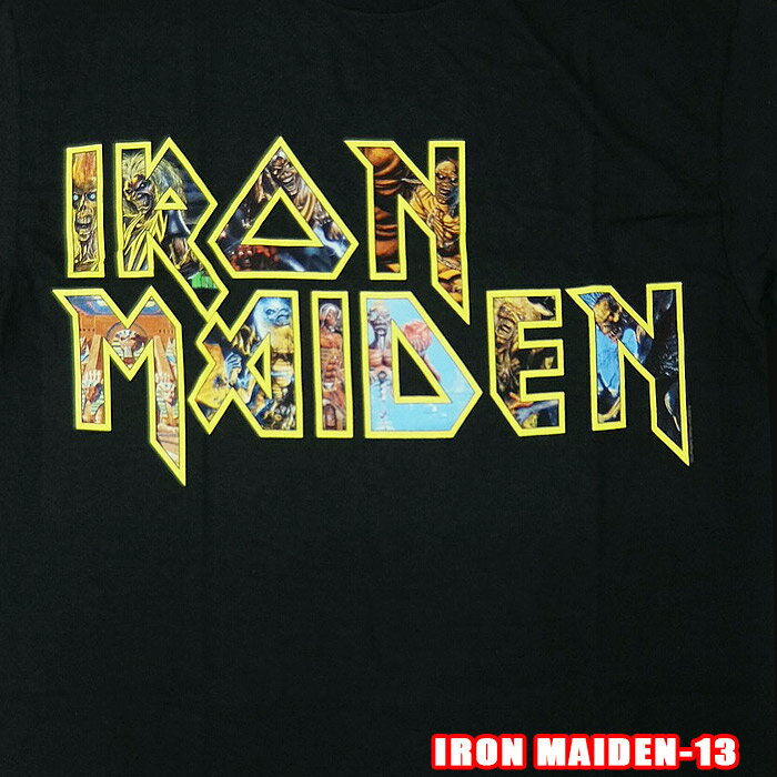 Rakuten - ROCK TEE IRON MAIDEN-13[アイアン メイデン] EDDIE LOGO英国/米国のオフィシャルライセンス ロックTシャツ バンドTシャツ バンT