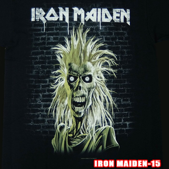 Rakuten - ROCK TEE IRON MAIDEN-15[アイアン メイデン] Eddie 40th Anniversary 英国/米国のオフィシャルライセンス ロックTシャツ バンドTシャツ バンT