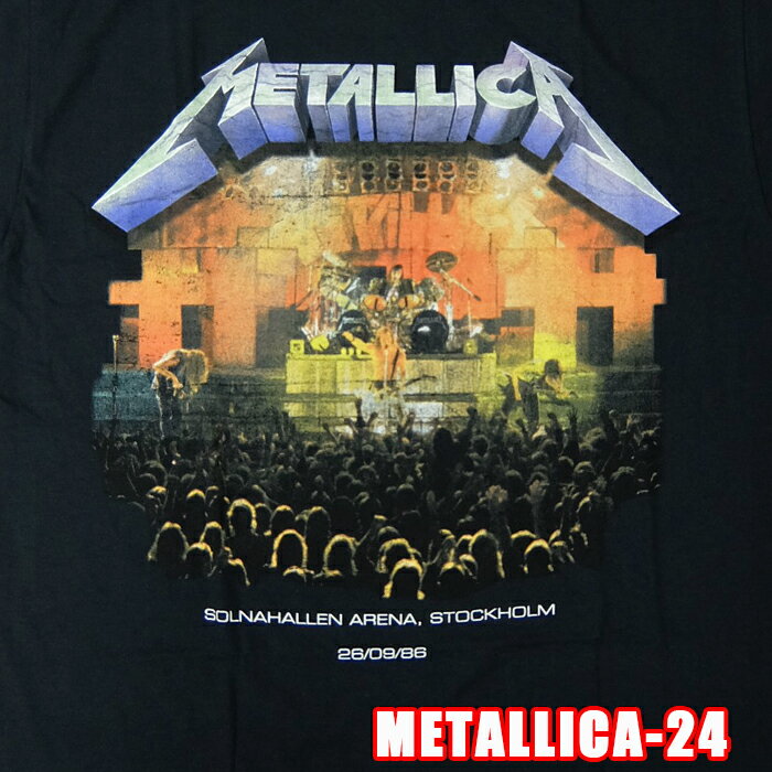 Rakuten - ROCK TEE METALLICA-24[メタリカ] STOCKHOLM 英国/米国のオフィシャルライセンス ロックTシャツ バンドTシャツ バンT