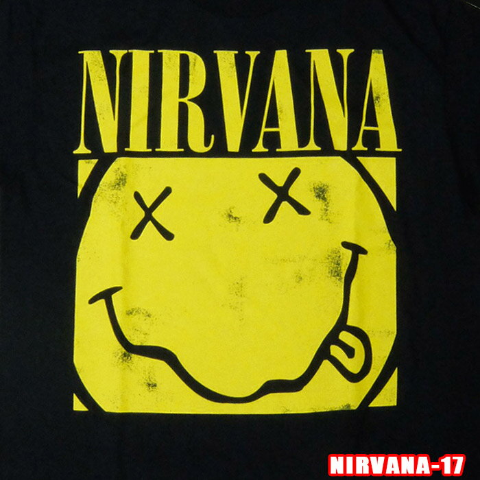 Rakuten - ROCK TEE NIRVANA-17 [ニルヴァーナ] BOX FACE ロックTシャツ バンドTシャツ ROCK T ロックTシャツ バンT【smtb-kd】【RCP】英国/米国のオフィシャルライセンス