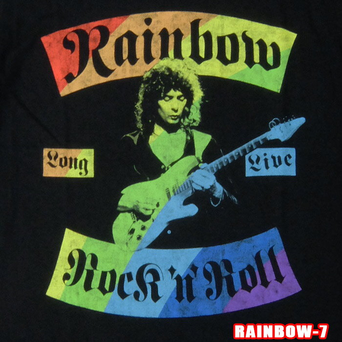 Rakuten - ROCK TEE RAINBOW-7[レインボー] LONG LIVE ROCK & ROLL ロックTシャツ/バンドTシャツ 【RCP】英国/米国のオフィシャルライセンス